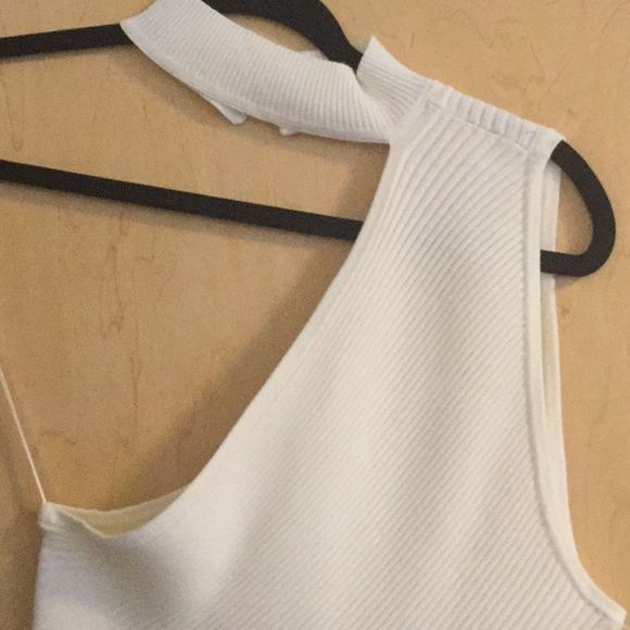 Ramy Brook Portia Asymmetrical Ribbed Top - Picture 2 of 8